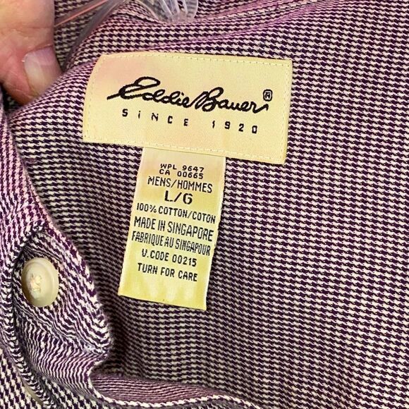 Mens long sleeve shirt size Lg by Eddie Bauer - Picture 4 of 4